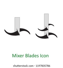 mixer blades vector icon