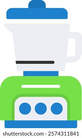 Mixer blender Flat Style Icon Design