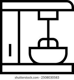 mixer blender icon. Thin linear style design isolated on white background