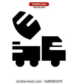 mixer cement icon or logo isolated sign symbol vector illustration - high quality black style vector icons
