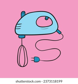 mezclador. Concepto aislado. Vector de estilo de caricatura plana