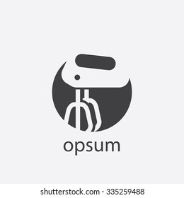 mixer cut identity template icon design element