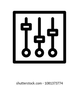 mixer dj icon vector pictogram mark symbol