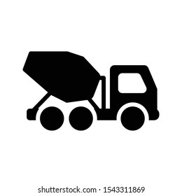 mixer dumper vector glypht flat icon 