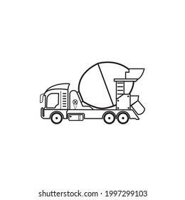 diseño del logotipo de la ilustración del icono del vector del vaciador del mezclador.