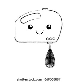mixer electric kawaii character