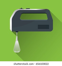 Mixer. Flat design. Vector illustration. Cooking utensil. Kitchen stuff.