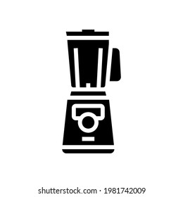mixer gadget for prepare delicious coffee glyph icon vector. mixer gadget for prepare delicious coffee sign. isolated contour symbol black illustration