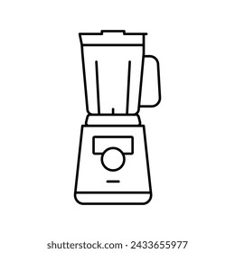 mixer gadget for prepare delicious coffee line icon vector. mixer gadget for prepare delicious coffee sign. isolated contour symbol black illustration