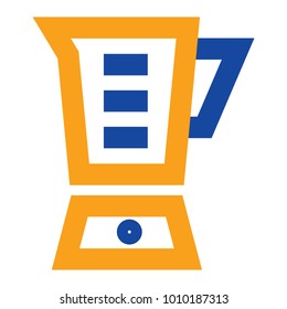 Mixer grinder Flat minimal icon vector