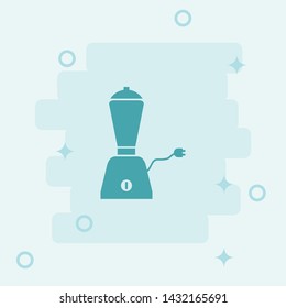 Mixer Grinder Icon. Simple icon, blue colored icon illustration.