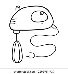 Mezclador. Ilustración vectorial dibujada por mano