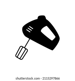 Icono mezclador en glifo plano negro, estilo relleno aislado en fondo blanco