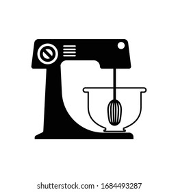 mixer icon black vector illustration,black electric mixer icon