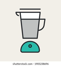 Mixer icon, Blender icon, Bakery and pastry set of vector design element, kitchen tool, bread shop, icon, and symbol
