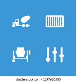 Mixer icon. collection of 4 mixer filled icons such as adjust. editable mixer icons for web and mobile.