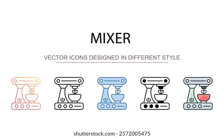 Mixer icon design with white background stock illustration