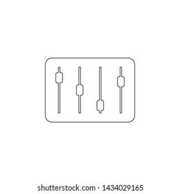 mixer icon. Element of web for mobile concept and web apps icon. Outline, thin line icon for website design and development, app development