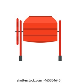 Mixer icon in flat style isolated on white background. Construction symbol