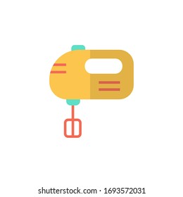 Icono de mezclador diseño de estilo plano. aislado sobre fondo blanco