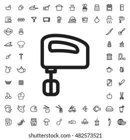 Mixer icon illustration isolated vector sign symbol