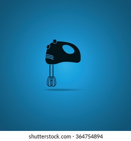 Mixer icon. Kitchen equipment. Electric cooking appliance.