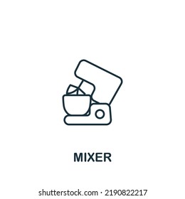 Mixer icon. Line simple icon for templates, web design and infographics