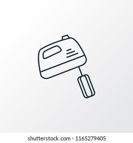 Mixer icon line symbol. Premium quality isolated whisk element in trendy style.