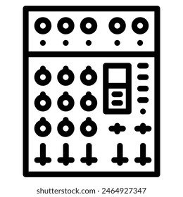mixer icon line vector illustration

