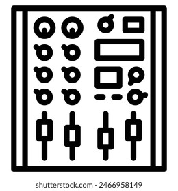mixer icon line vector illustration
