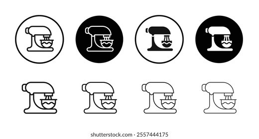 Mixer icon logo sign set vector outline