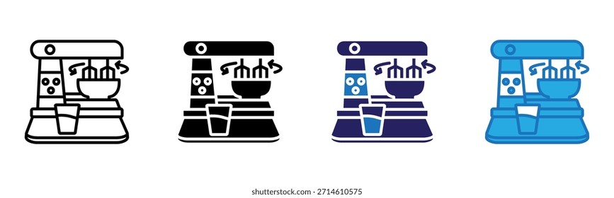 Mixer Icon Multi Style Vector Illustration