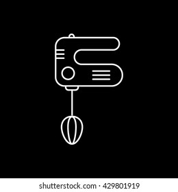 Mixer  Icon On Black Background