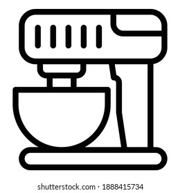 Mixer icon. Outline mixer vector icon for web design isolated on white background