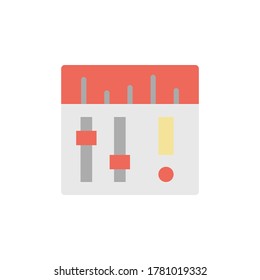 Mixer icon. Simple color vector elements of rock n roll icons for ui and ux, website or mobile application