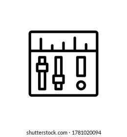 Mixer icon. Simple line, outline vector elements of rock n roll icons for ui and ux, website or mobile application