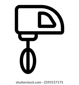 Mixer icon with simple and line style