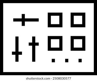 mixer icon. Thin linear style design isolated on white background