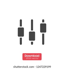 Mixer icon in trendy flat style isolated on background. Mixer icon page symbol for your web site design Mixer icon logo, app, UI. icon Vector illustration, EPS10.