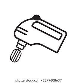 diseño del logotipo de la ilustración del vector del icono del mezclador