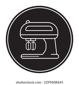 mixer icon vector illustration logo design