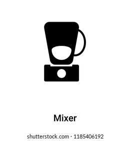 Mixer icon vector isolated on white background, logo concept of Mixer sign on transparent background, filled black symbol