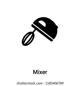 Mixer icon vector isolated on white background, logo concept of Mixer sign on transparent background, filled black symbol