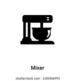 Mixer icon vector isolated on white background, logo concept of Mixer sign on transparent background, filled black symbol