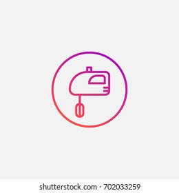 Mixer icon.gradient illustration isolated vector sign symbol