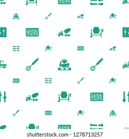 mixer icons pattern seamless white background. Included editable filled concrete mixer, dj, slider, corolla, adjust, sliders icons. mixer icons for web and mobile.