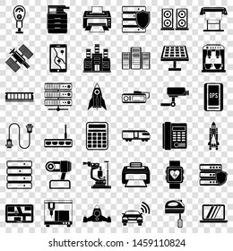 Mixer icons set. Simple style of 36 mixer vector icons for web for any design