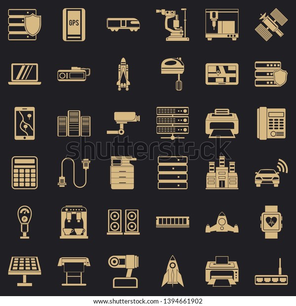 Mixer icons set. Simple style of 36 mixer vector\
icons for web for any\
design