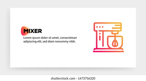 MIXER AND ILLUSTRATION ICON CONCEPT