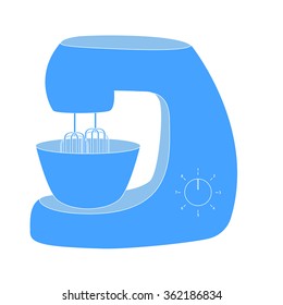Mixer. Kitchen blender icon. Vector Illustration isolated on white background.